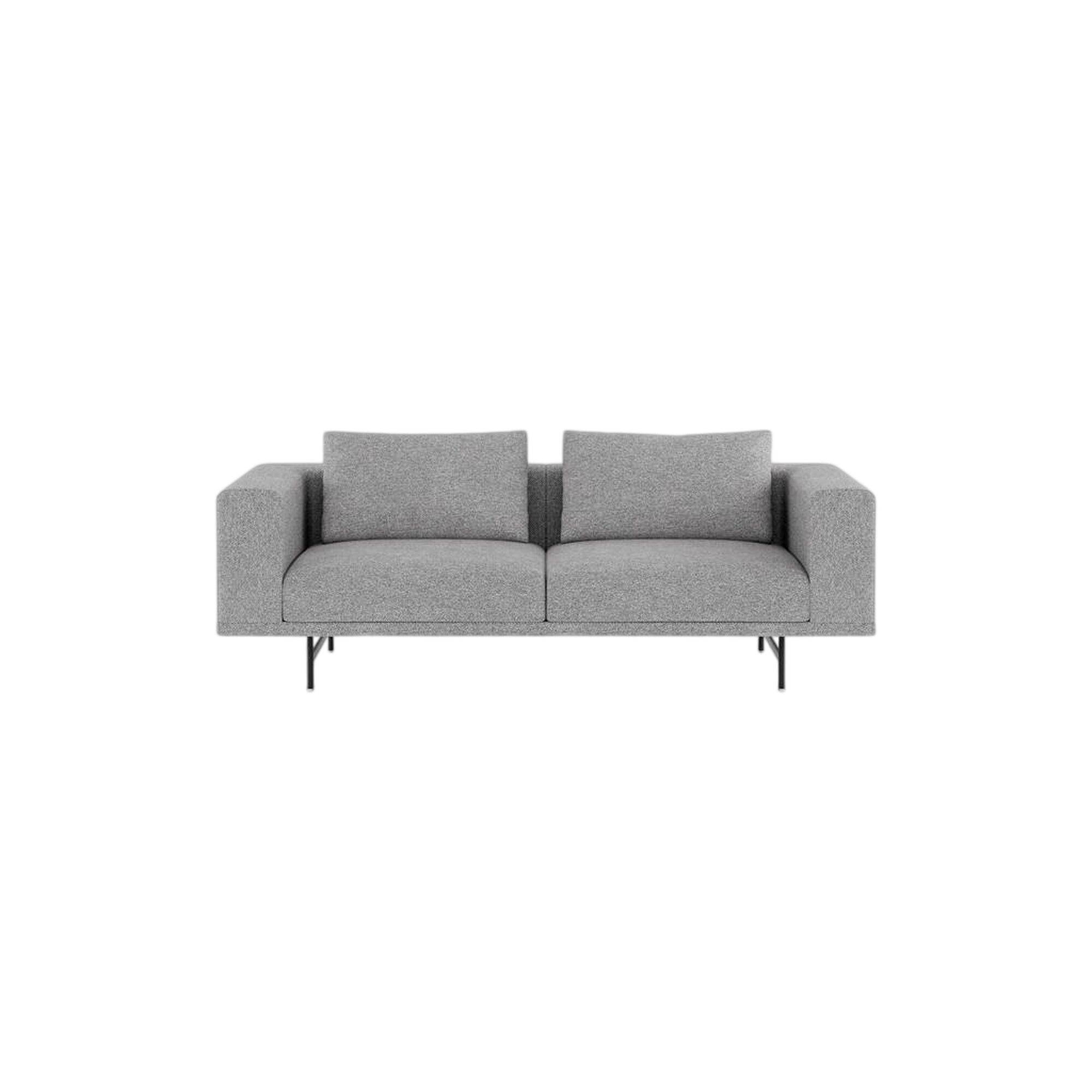 Loft 2-personers Soffa Brook Gråmelerad/ Svart - Grå / Svart