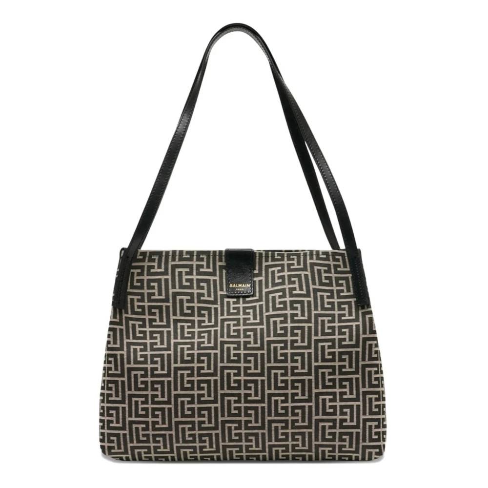 Balmain Open Tote MM - Tasker - Dame - Sort - ONE SIZE -