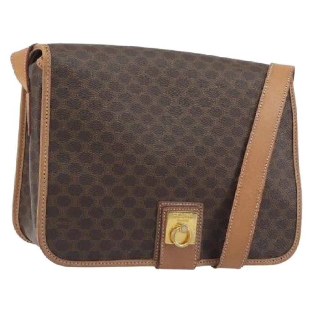 Celine Vintage Pre-owned Vintage Skuldertaske - Vintage - Dame - Brun - ONE SIZE - Uld