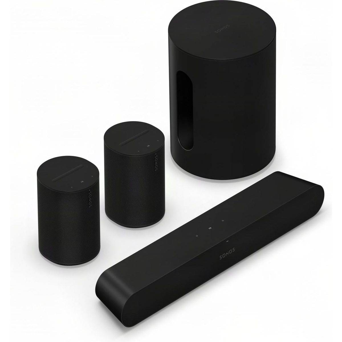 Sonos Pack Ray + 2x Era 100 SL + Sub mini svart