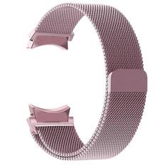 20mm armband för Samsung Galaxy Watch 6/5/4/Classic 47mm 43mm 40mm 44mm Milanese Loop Armband correa Galaxy Watch 5 pro 45mm rem Pink-gold