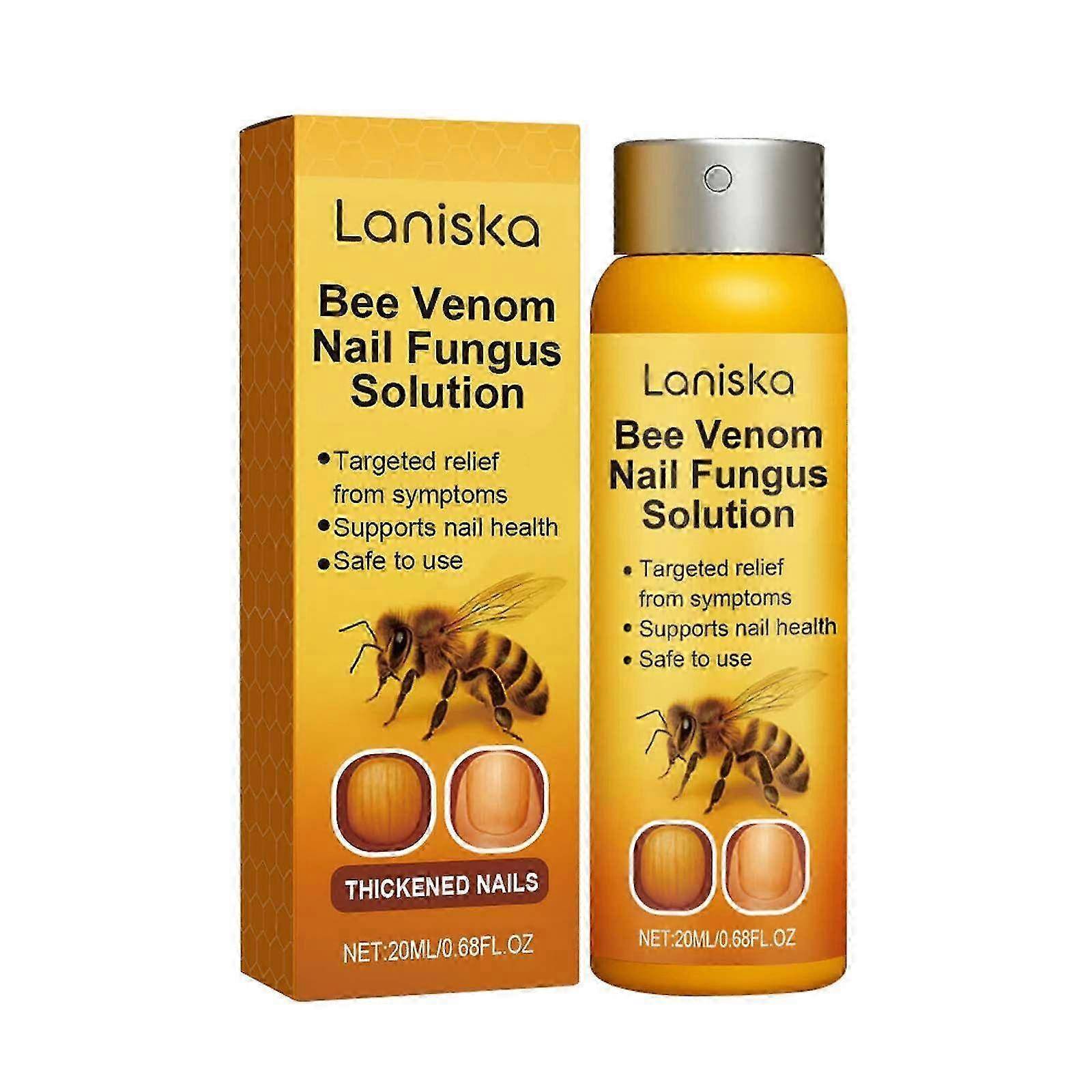 Bee Venom Nail Repair Serum - Natural Nail Strengthener with Tea Tree Oil for Strong & Healthy Nails - Fast Results in 7 Days