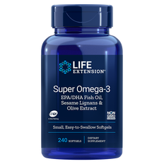 Life Extension Super Omega-3 EPA/DHA Fish Oil,, 240 Softgels