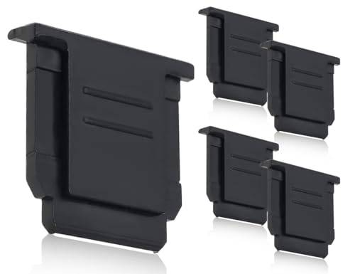 Lhbwhiz 4 stycken blixtskoskydd, skydd för tillbehörsskor, kompatibel med So-ny A6000 6600 A7RM4 A7III A7M3 6400 A7C ZV-E10, bland annat blixtskydd (svart)