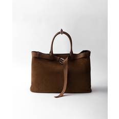 Prada Buckle suede bag with belt