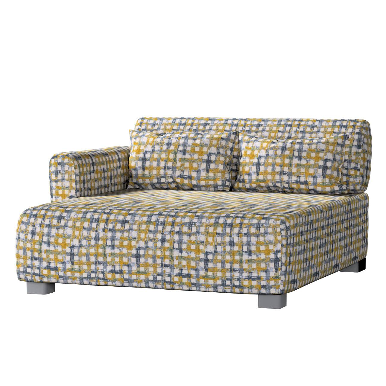 Mysinge betræk dobbelchaiselong, Boucle naturhvid, gul, blå og grøn, dobbelchaiselong, Cosy Home