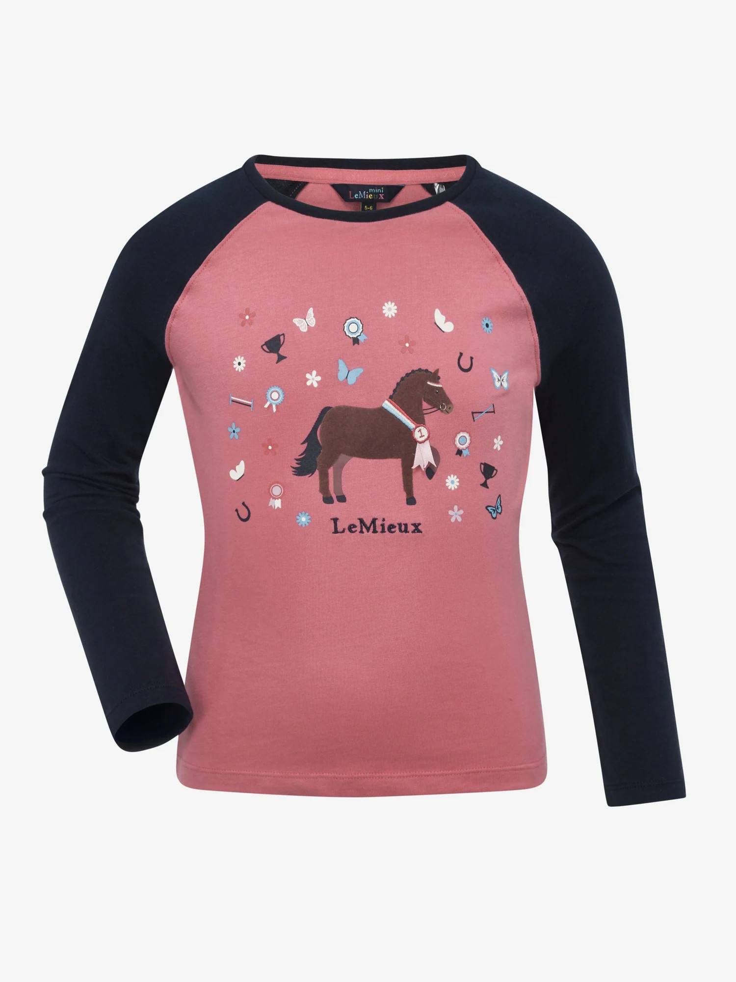 LeMieux Mini Jamie bluse - cranberry - 3-4 år