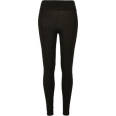 Urban Classics Womens/Ladies Honeycomb High Waist Leggings M R svart
