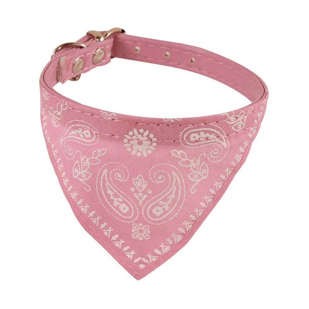 Pet Bandana Collar Neckerchief for Dogs & Cats - Pink / S 1cm 30cm (S 1cm 30cm)