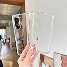 för Samsung Z Fold5 Transparent fodral för Samsung Galaxy Z Fold 5 4 3 fold4 ZFold Full Protector Hårt skal, Klart, För Samsung Z Fold 5