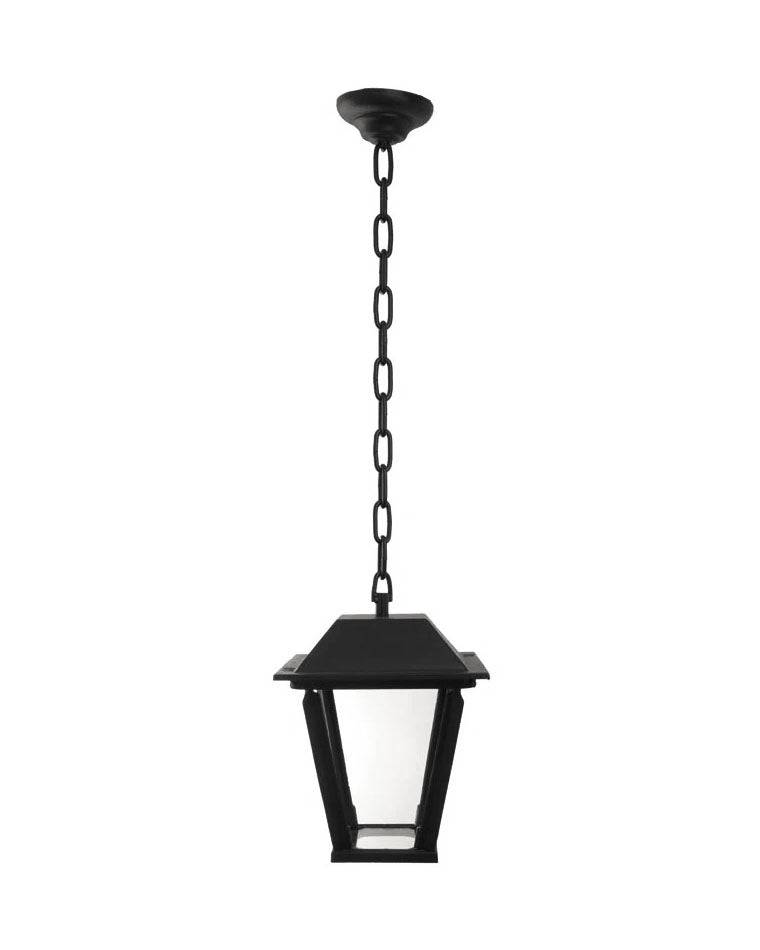 Udendørslampe - Lampehus med glasbund & kæde L4