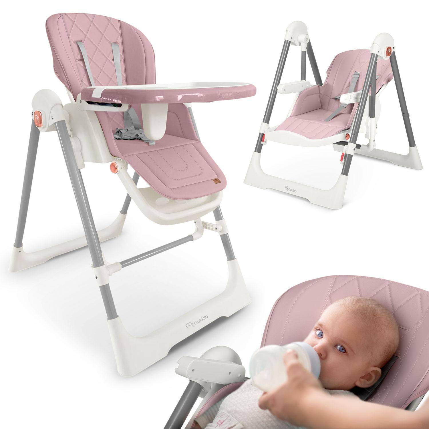 Nukido Elite rosa barnstol