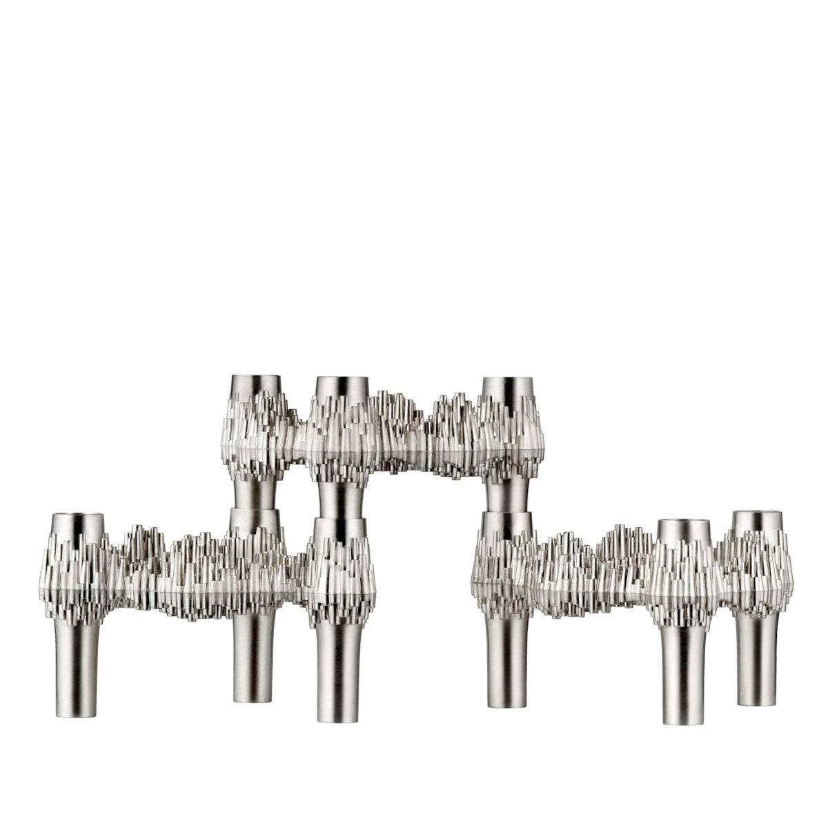 STOFF Quist Lysestage - 3-pak - Brushed Chrome.