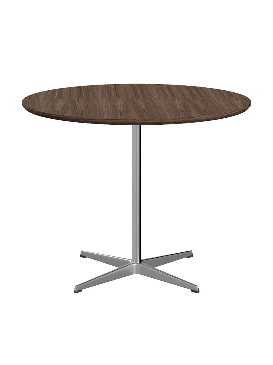 Piet Hein A623 Cafébord, Ø90 cm fra Fritz Hansen Valnød finér m. finérkant - Jacobsen Plus
