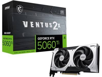 MSI GeForce RTX 5060 Ti VENTUS 2X OC PLUS 8 GB GDDR7, HDMI/3xDP