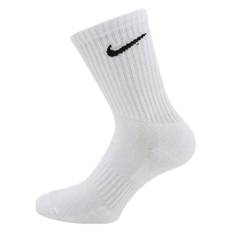 Everyday Cushioned Training Crew Socks (3 Pairs) WHITE/BLACK, Unisex, Udstyr, Sokker, Hvid, 46-50