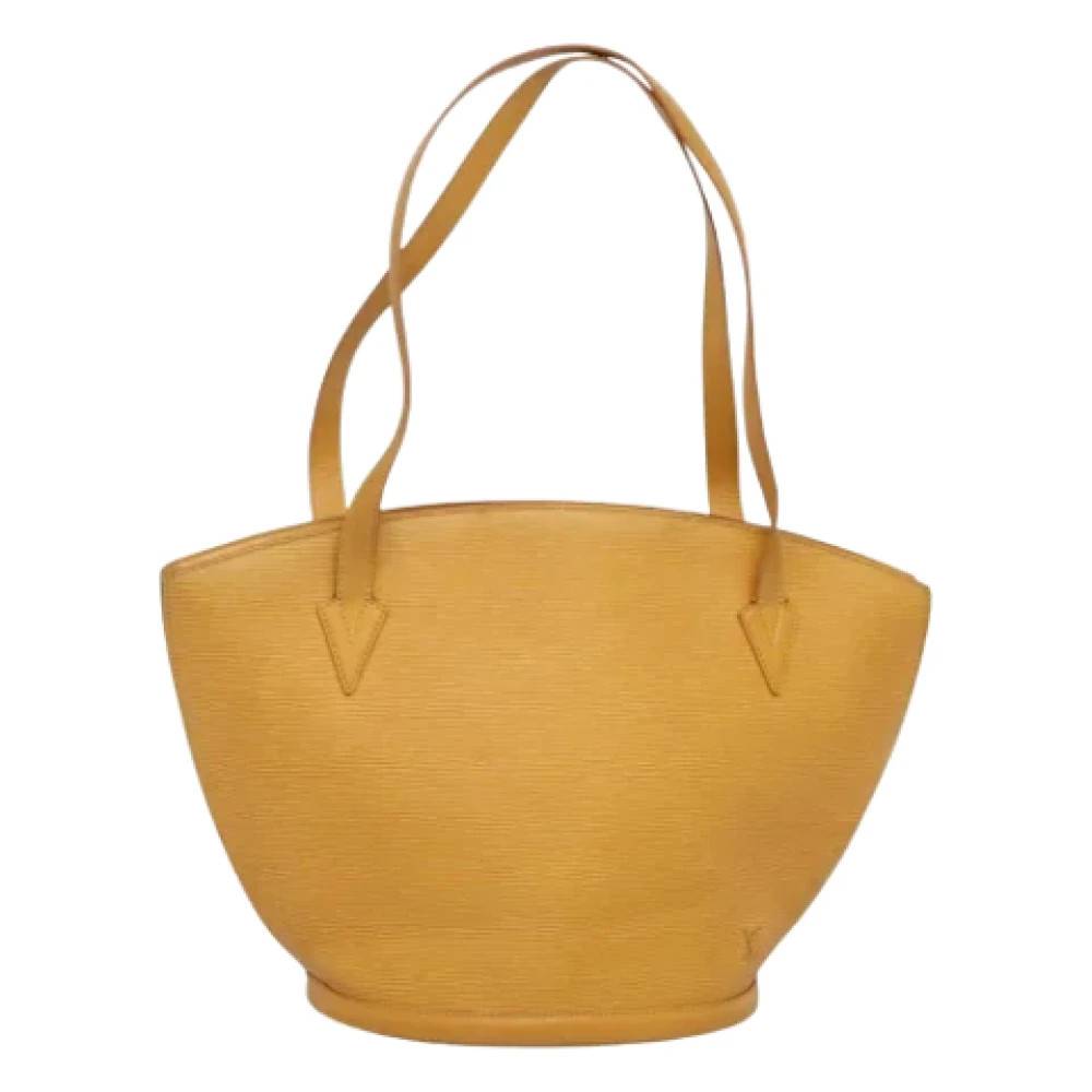 Louis Vuitton Vintage Pre-owned Laeder louis-vuitton-tasker - Vintage - Dame - Gul - ONE SIZE - Uld