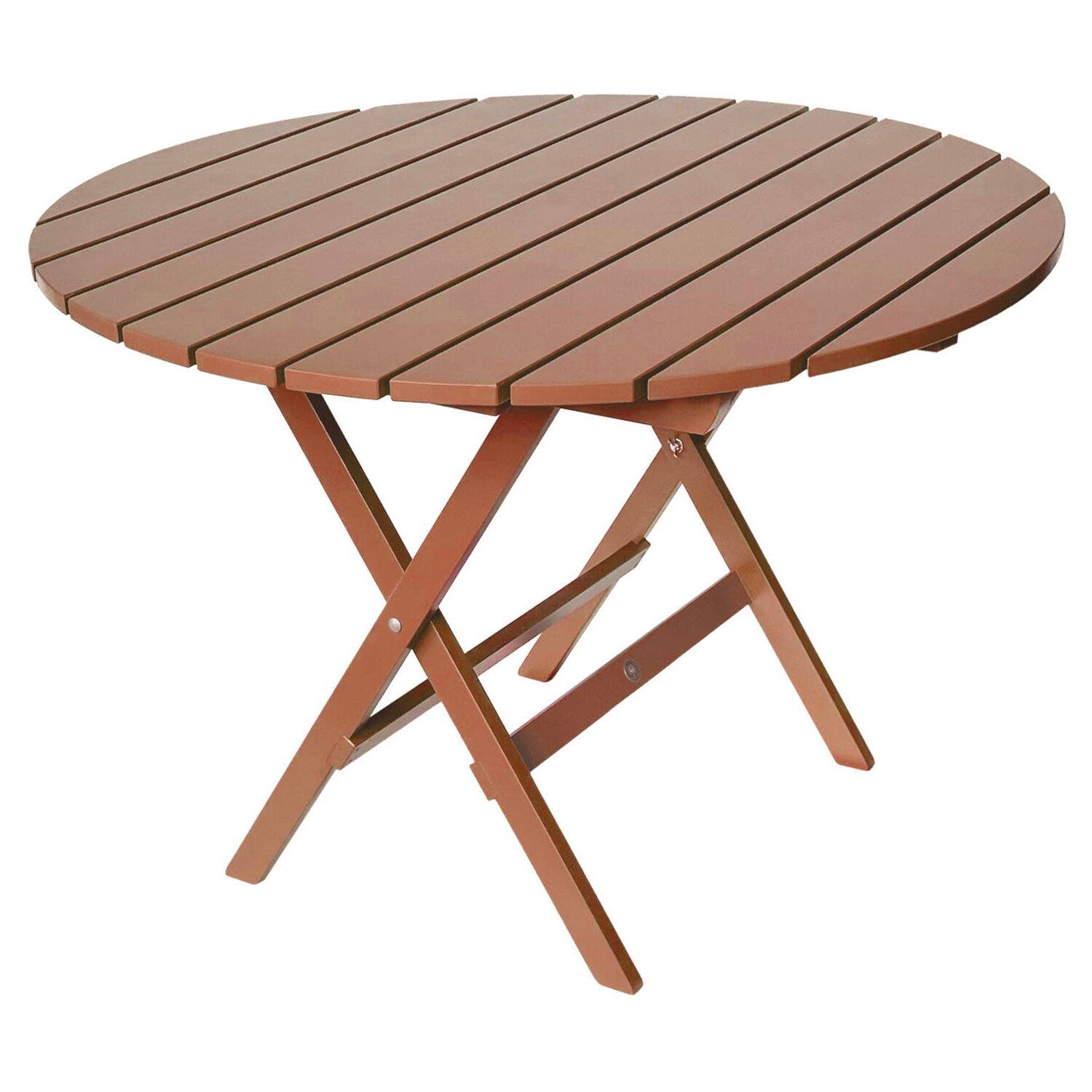 Klassiskt bord faluröd Ø110 cm - Röd