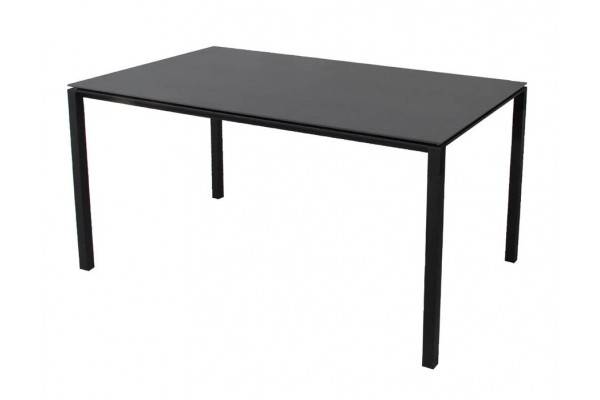 Cane-line Pure Havebord 90x150 cm - Lavagrå m/sort bordplade