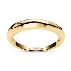 Sif Jakobs Jewellery, Accessories , Dame, Gul, 50 MM, Poleret 18k forgyldt sølvring