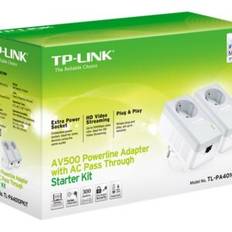 TP-Link TL-PA4010PKIT AV500 Powerline Kit AC Pass Through Bro 500Mbps Kabling