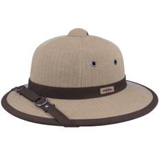 Stetson - Beige traveler Hatt - Pith Helmet Cotton Khaki Safari Hat @ Hatstore