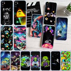 ED48 Space Astronaut Alien UFO Phone Case for Motorola Edge 20 30 S30 40 50 Fusion Lite Plus Pro Neo Ultra One Power Action Macro Hyper Vision Zoom Moto Edge 30 Ultra