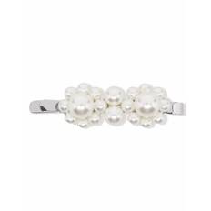 Simone Rocha - hårspänne med pärlor - dam - akryl/metall - one size - Silverfärgad
