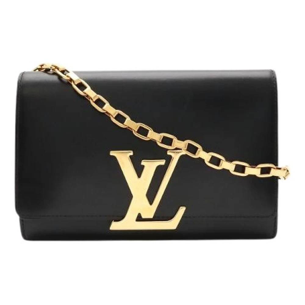 Louis Vuitton Vintage Pre-owned Pochette Louise GM Skuldertaske i Kalveskind - Vintage - Dame - Sort - ONE SIZE - Uld