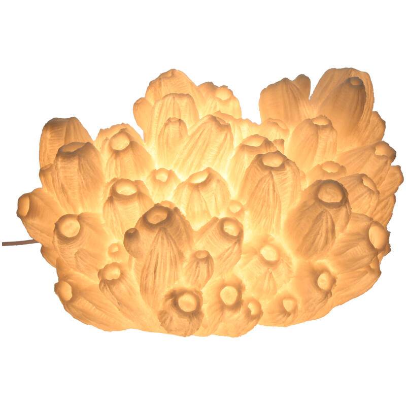 Kersten Coral lotus lampe i sandstone/ivory – Kersten - 31.7 x 25.5 x 18.8 cm sandstone/ivory -.