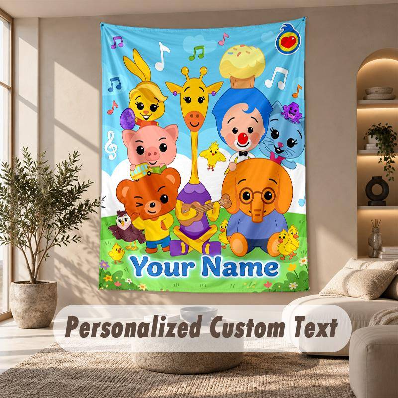 El Payaso Plim Plim Tapestry, Personalized Custom Text, Wall Hanging Tapestry For Living Room Home Wall Decor