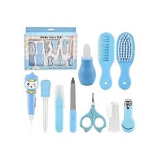 10 STK Baby Care Kit, Professionelt Newborn Grooming Kit, Negle Care Set - Blå