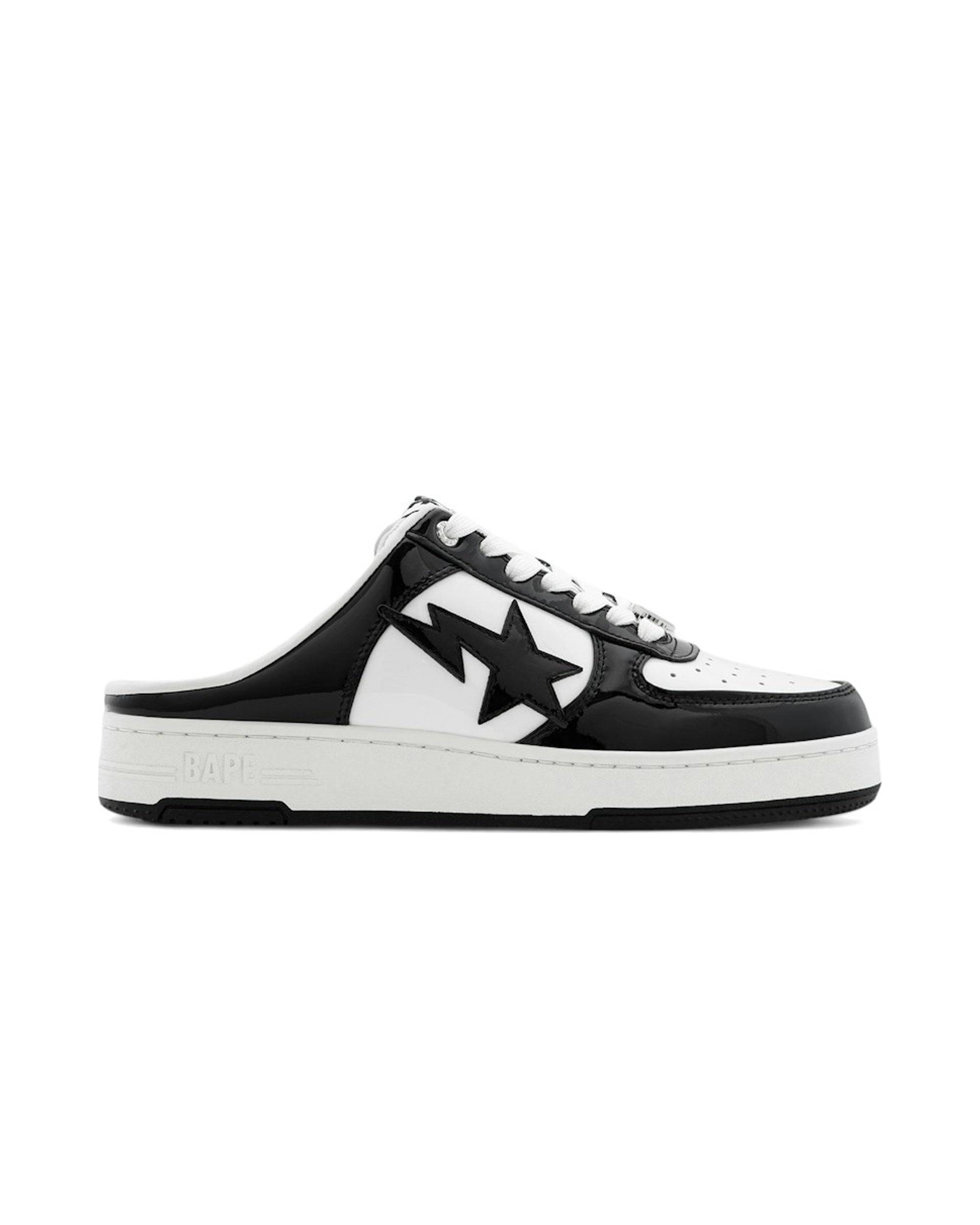 A Bathing Ape Bape Sta Clog White Black - 43