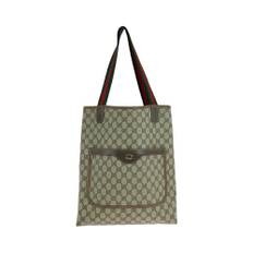 Gucci Vintage, Pre-owned, Dam, ONE Size, Förägda accessoartoteväska med ficka och remdetalj