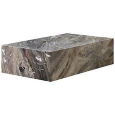 Audo Copenhagen Plinth Sofabord 100x60 Cm - Sofabord Marmor Grey Galaxy - 71009-002256