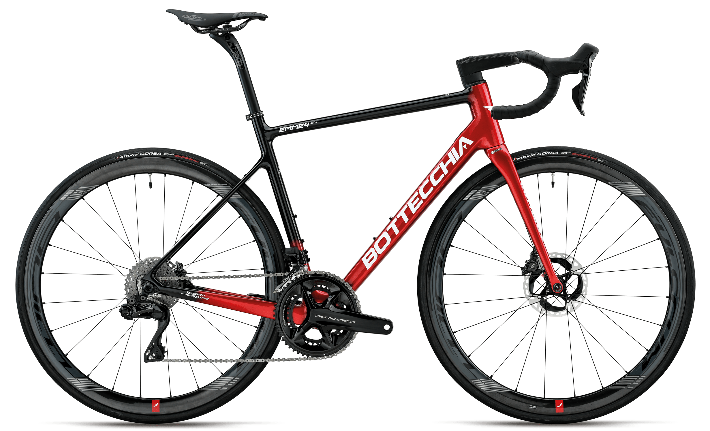 Bottecchia 73D Emme 4 2024 - Shimano 105 2x11sp - ITM Carbon 40 - 053 / 51 / Black-Red