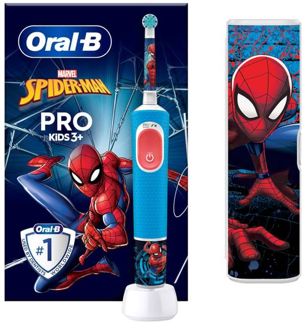 Oral-B Braun Vitality Pro Kids 3+ Spider-Man + TC eltandborste