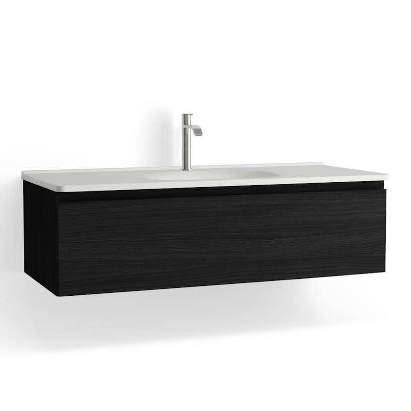 Tvättställsskåp Vedum Flow 1200 Centrerad med 1 Låda