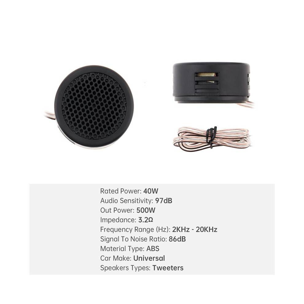 4 Pair 12V 500W Universal Car Dome Tweeter Speakers High Frequency for Car Audio System