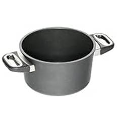 AMT Gaffelgjutning kastrull 20 cm Ø, 11 cm hög, lämplig för induktion, Lotan® non-stick finish, gjutjärnspanna (aluminiumgjutning), AMZN-I-920