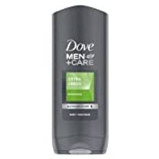 Dove Men+Care Shower Gel Duschtvål för en uppfriskande känsla och återfuktad hud Extra Fresh Med mentol för en uppfriskande känsla 400 ml