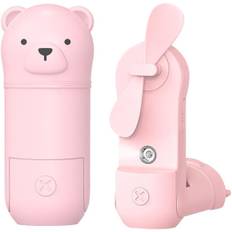 Mini Håndventilator, 3 Hastigheder Håndholdt Ventilator med Vandtågespray, Mini Håndventilator Foldbar Genopladelig, USB Kraftig Lommeventilator