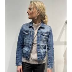 Place du Jour dame denim jakke 60020-1 - Denim Blue