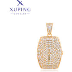 X000716986 XUPING Jewelry Watch-Shape 18K Fashion Pendant Gold Plated Copper Jewelry Unisex Custom Creativity Pendants Charms