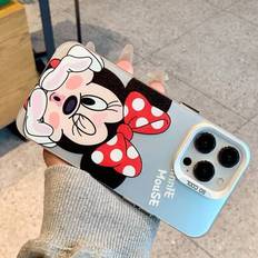 Söt tecknad Disney Stötsäkert Anti-Drop telefonfodral för IPhone13, IPhone14 Pro Max, IPhone15 Pro Max, IPhone11, IPhone14 Plus, IPhone15 Plus, IPhone - Vit (Multi-size)