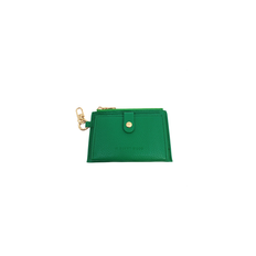 IN SUNNY MOOD CARD HOLDER COIN ZIP PURSE - GREEN/GOLD
