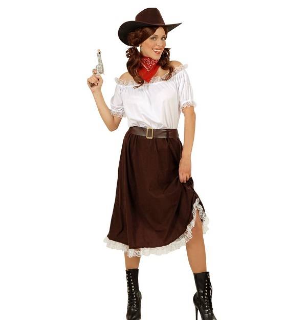 Cowgirl kostume Large