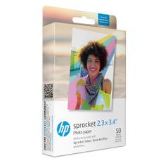 HP Sprocket Premium-Fotopapier mit selbstklebender Rückseite, 50 Blatt, kompatibel mit HP Sprocket Select und Plus Druckern