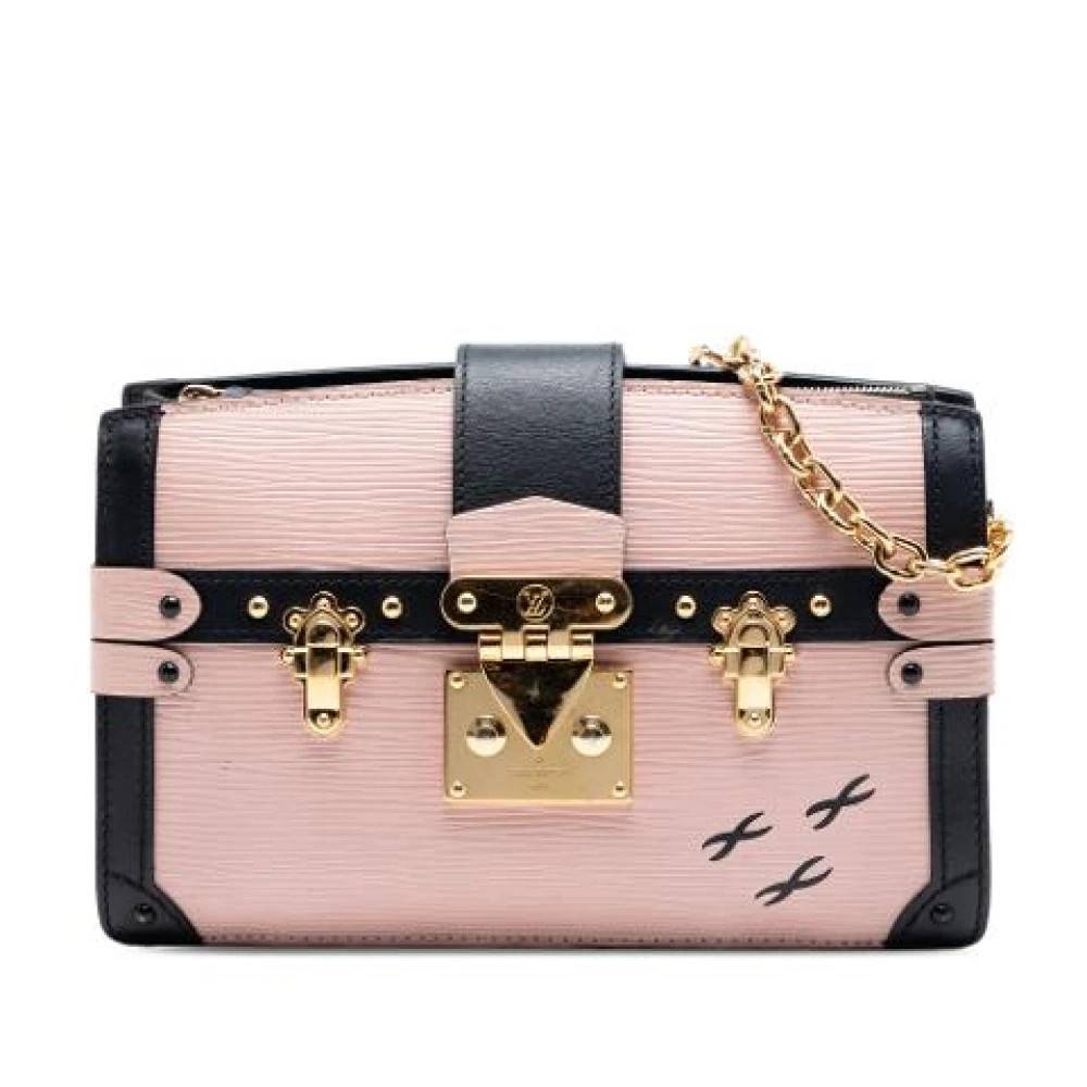 Louis Vuitton Vintage Pre-owned The Trunk clutch - Vintage - Dame - Lyserød - ONE SIZE - Uld