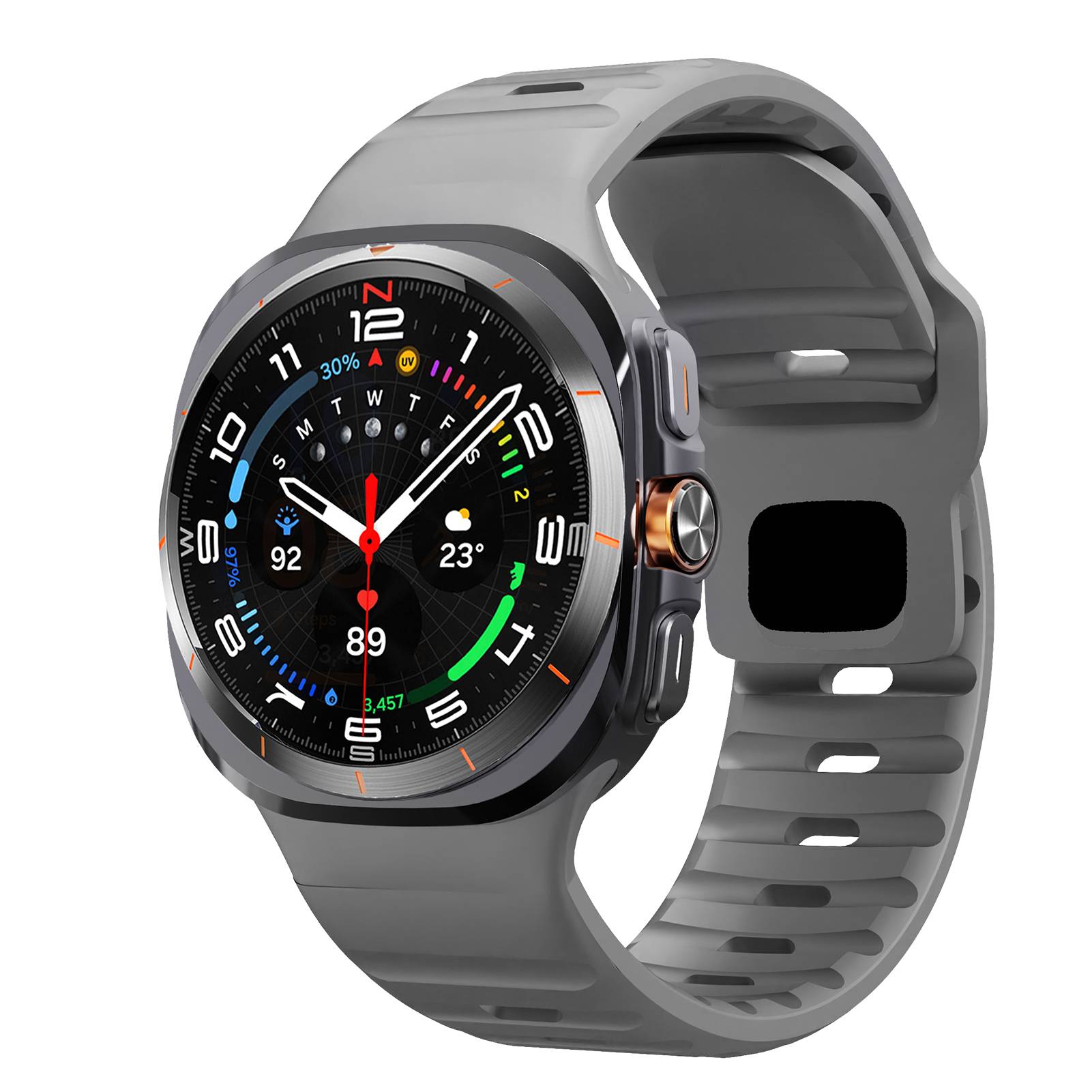 For Samsung Galaxy Watch 7 Ultra Strap 47mm Accessories correa Sport Silicone Bracelet For Samsung Galaxy Watch ultra band 47 mm